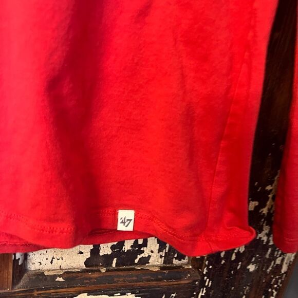 NC State NC  47’ women’s V-neck retro L/S T-shirt. Size XL. - Picture 2 of 6